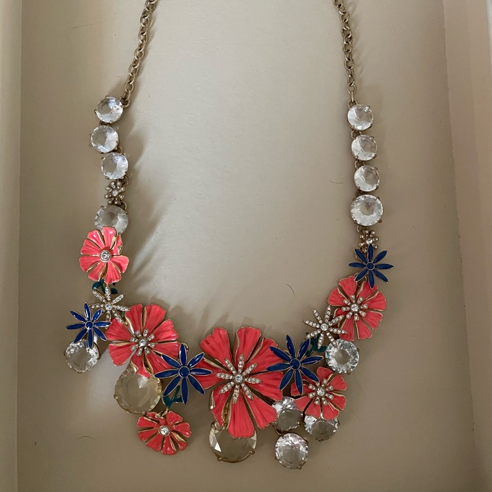 J Crew flower necklace